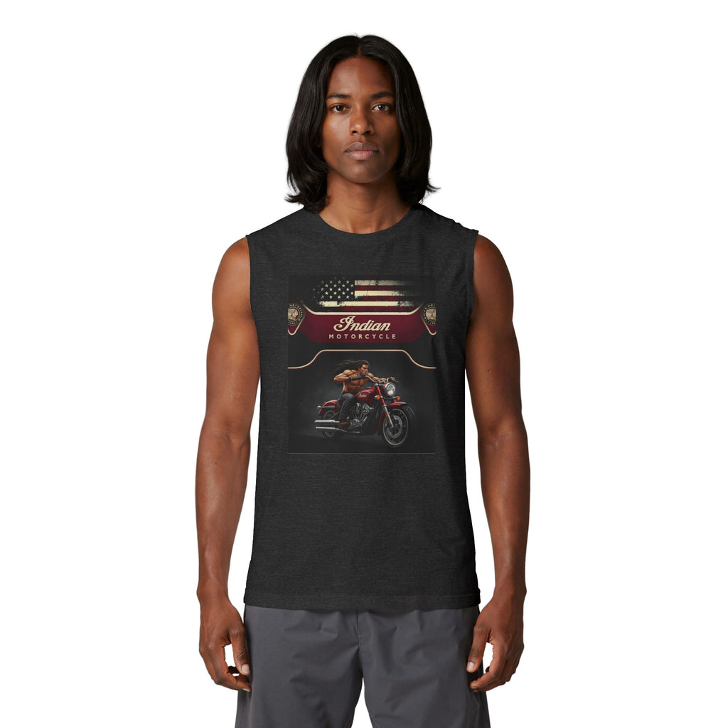 Indian Motorcycle Graphic Muscle Tank — Vintage Rider Tee