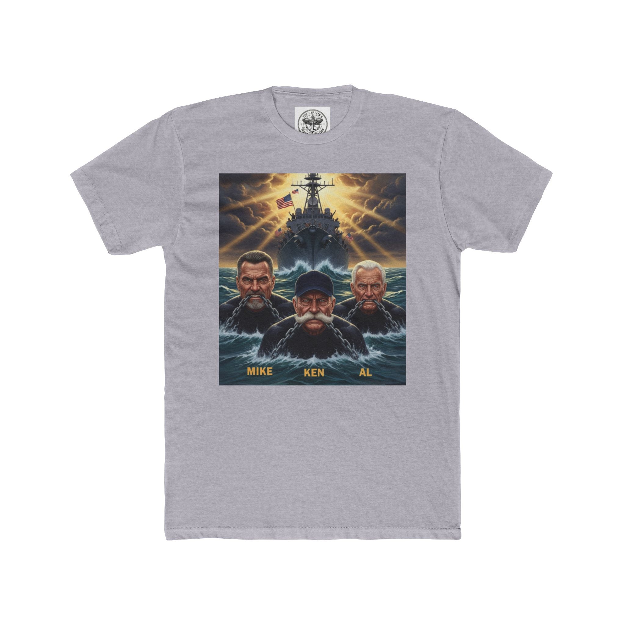 Shark Attack Movie Poster T-Shirt — Retro Action Film Tee (Mike Ken Al)
