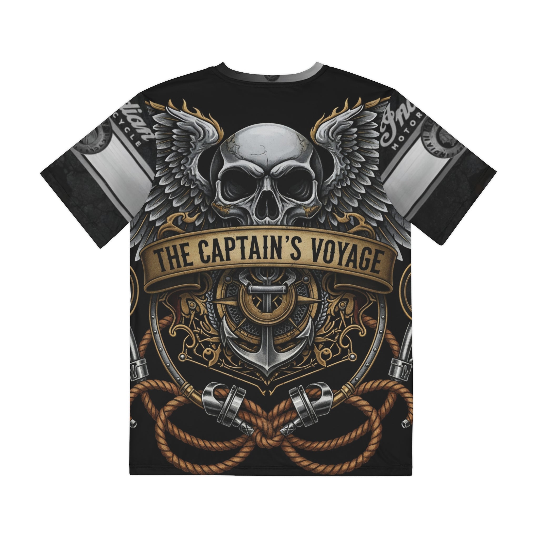 Skull & Engine All-Over Print Tee
