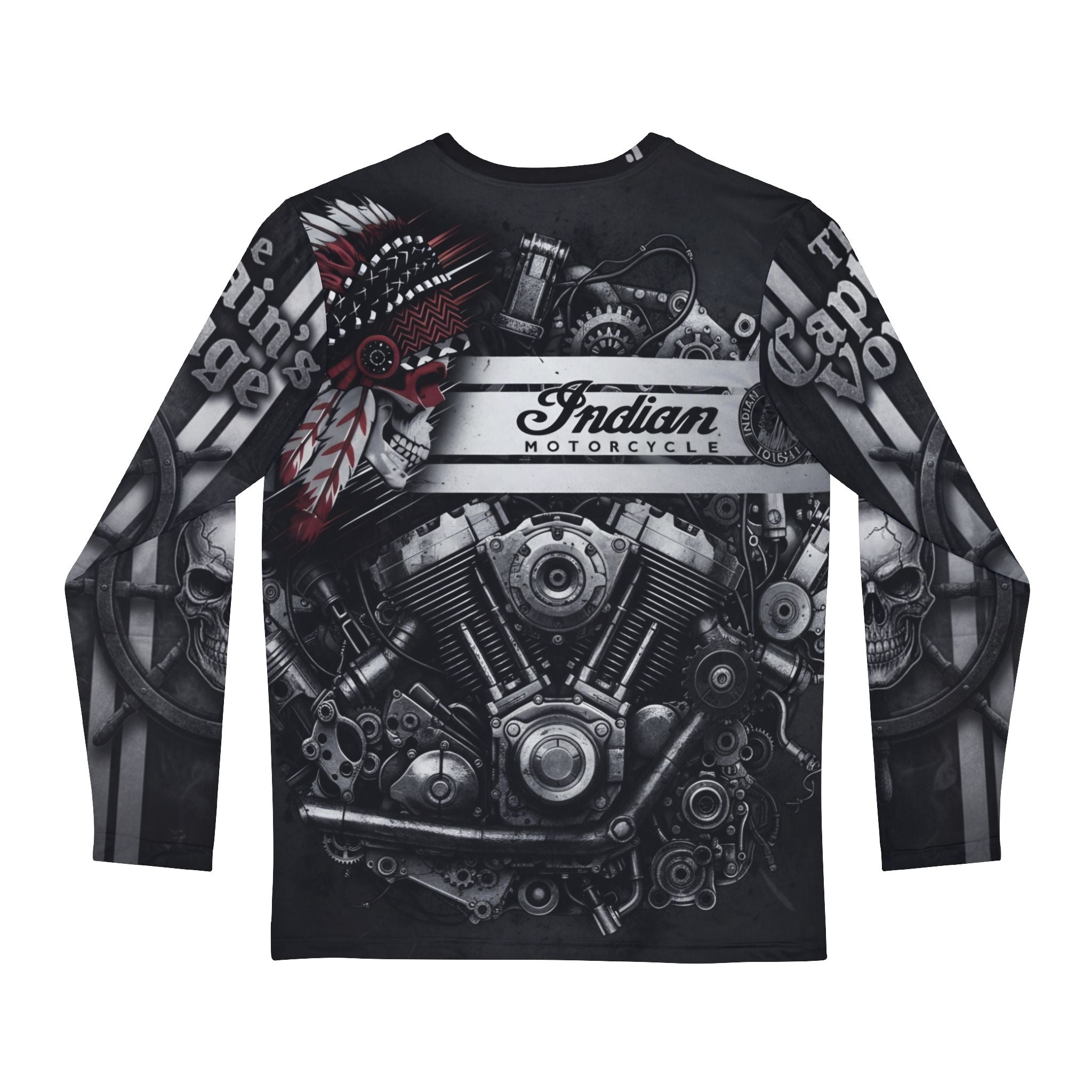 Indian Motorcycle Skull Chief Long Sleeve Shirt