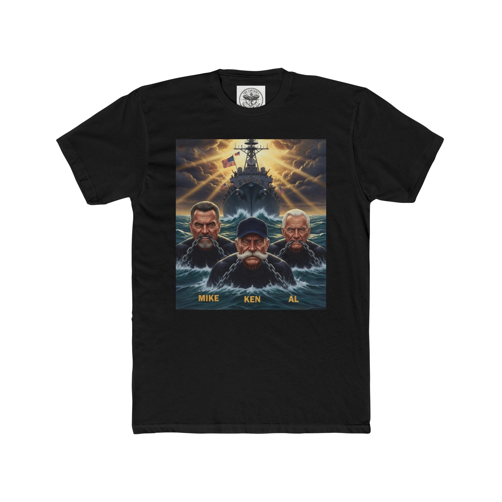 Shark Attack Movie Poster T-Shirt — Retro Action Film Tee (Mike Ken Al)