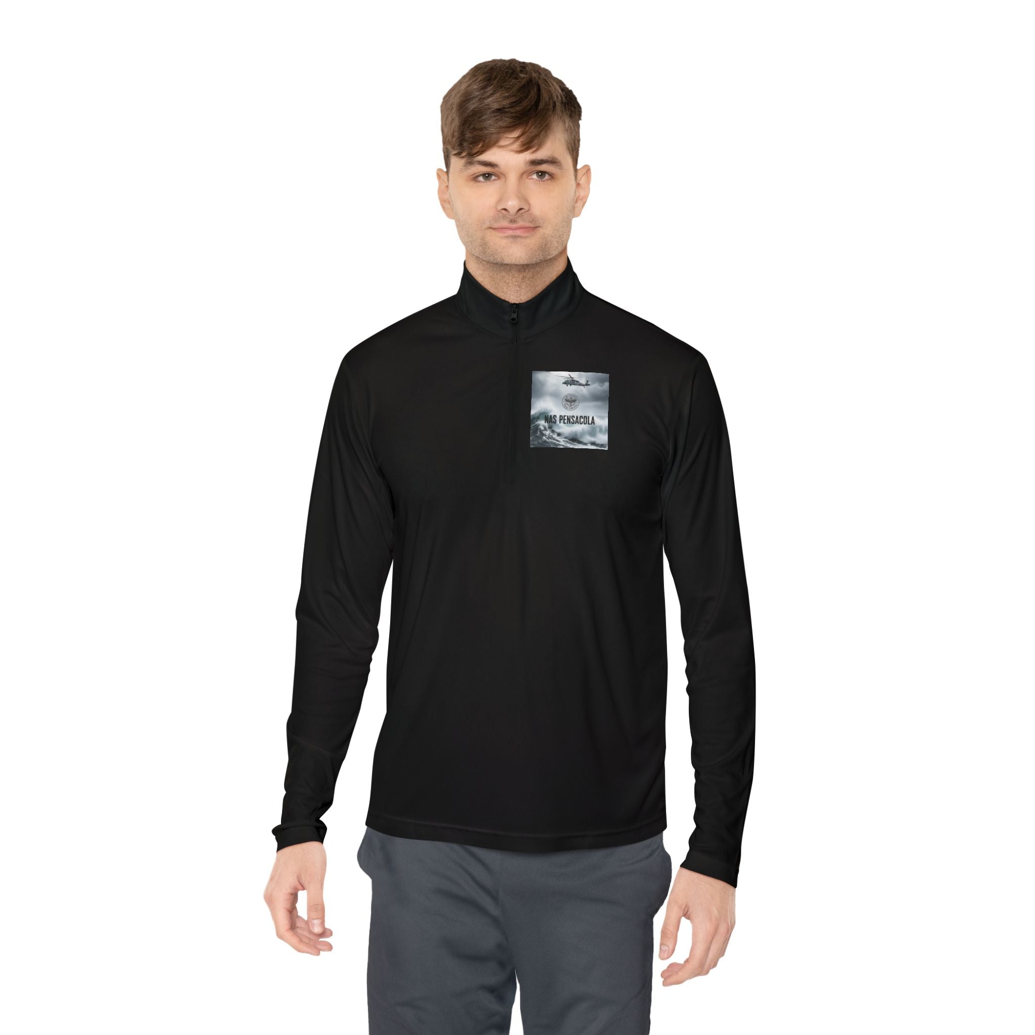 NAS Pensacola Military Rescue Quarter-Zip Pullover