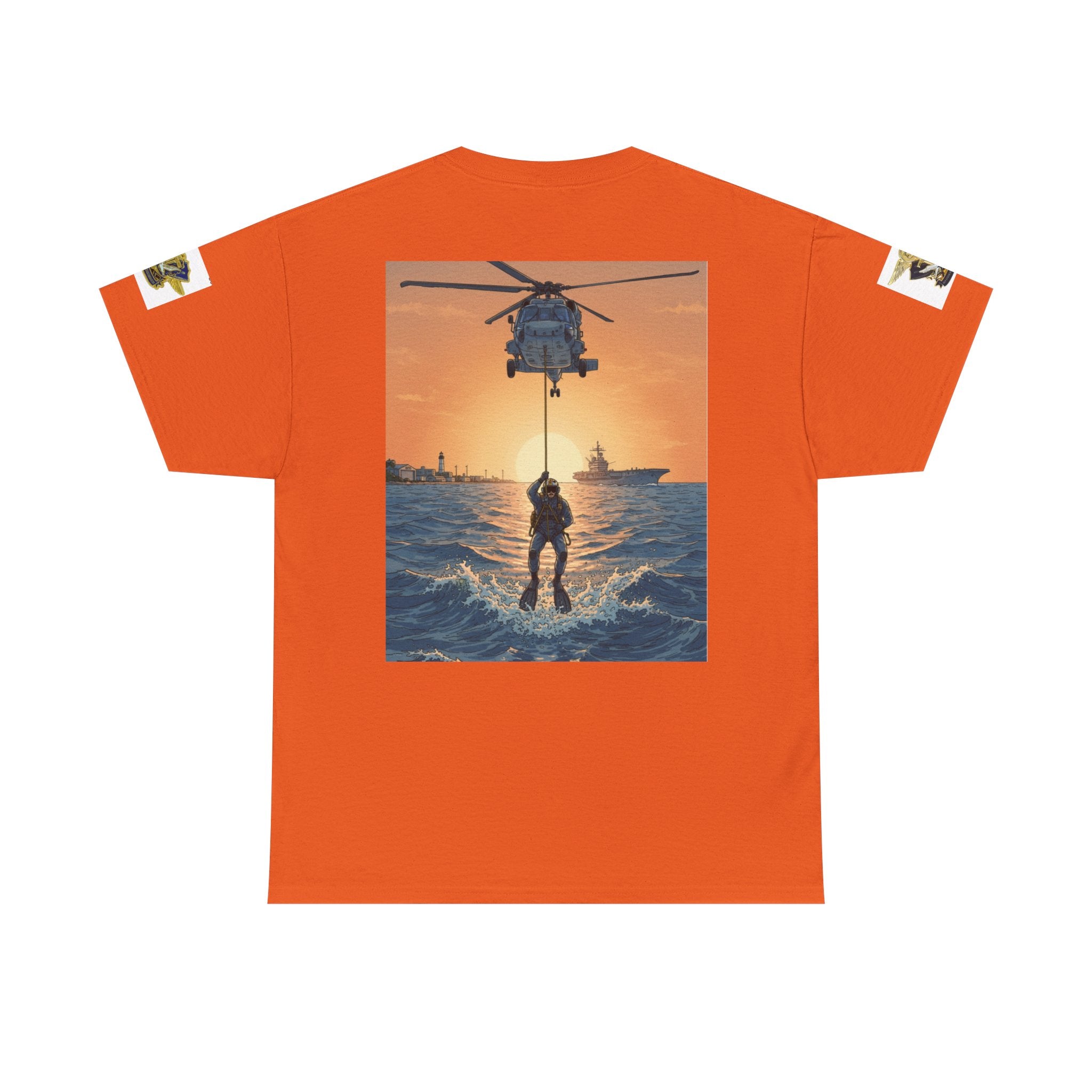 Military Rescue Riders Club T‑Shirt — SAR Chiefs Helicopter Tee