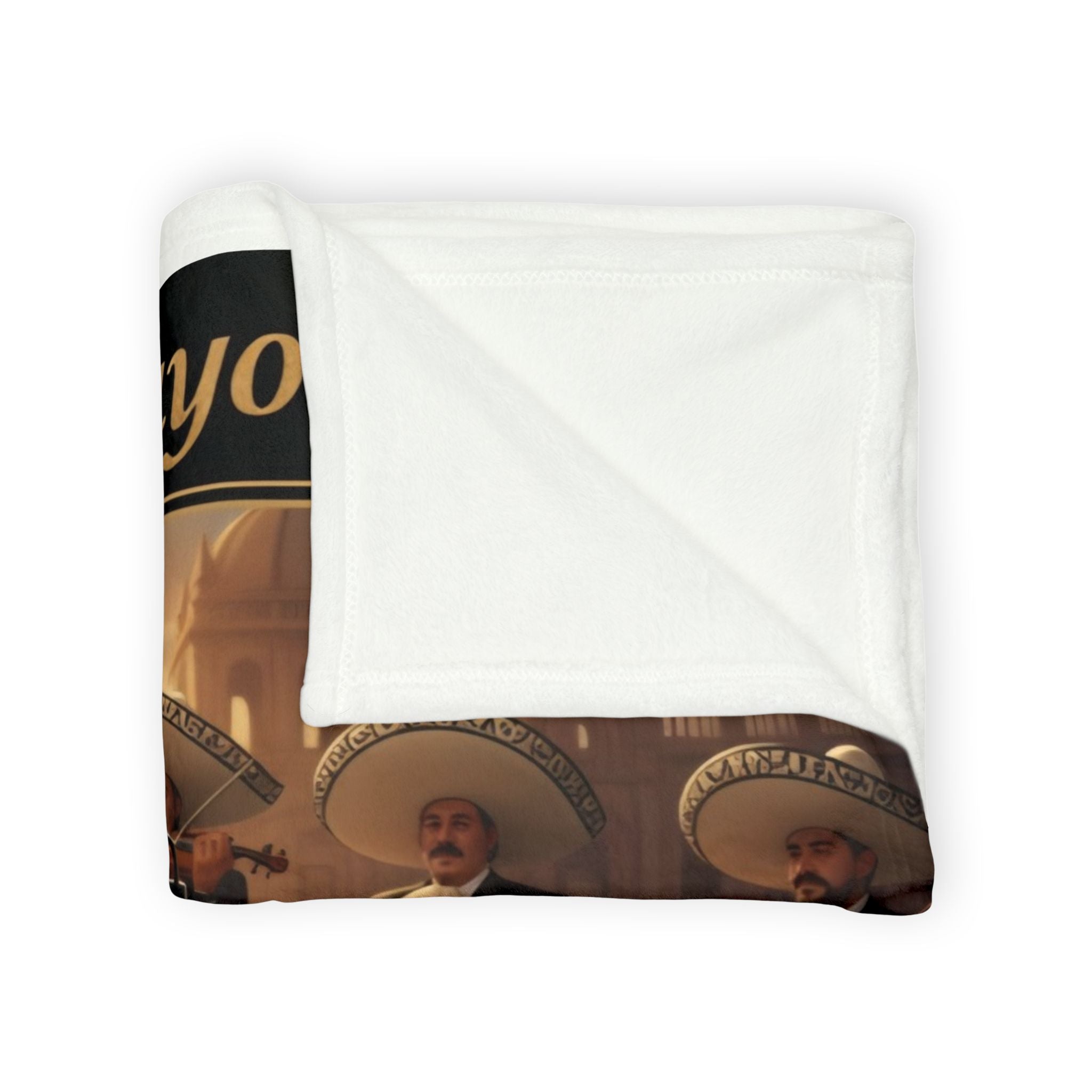 Cinco de Mayo Day of the Dead Motorcycle Blanket — Sugar Skull Rider & Mariachi Design
