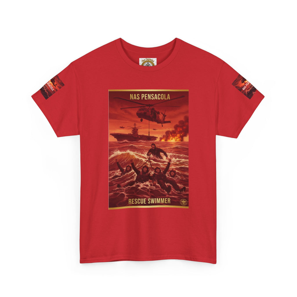 Rescue Swimmer Graphic Tee — NAS Pensacola Military Helicopter Design