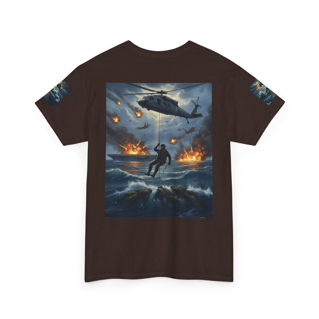 Rescue Mission Tee — Military Helicopter Search & Rescue Graphic T-Shirt