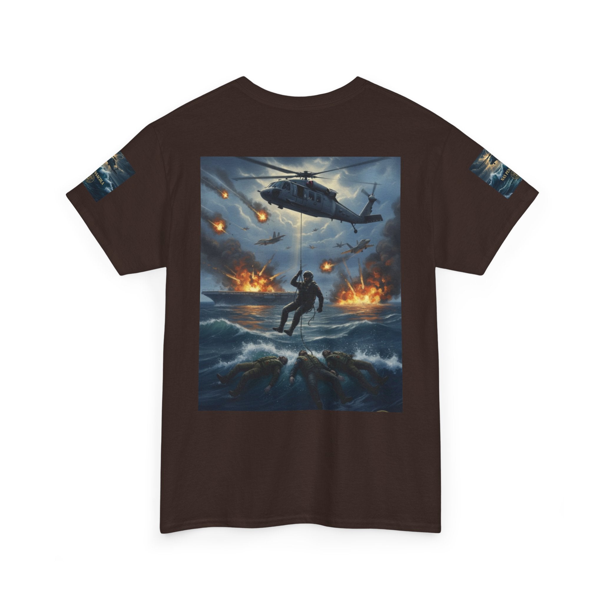 Rescue Mission Tee — Military Helicopter Search & Rescue Graphic T-Shirt