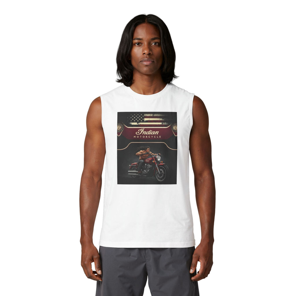 Indian Motorcycle Graphic Muscle Tank — Vintage Rider Tee