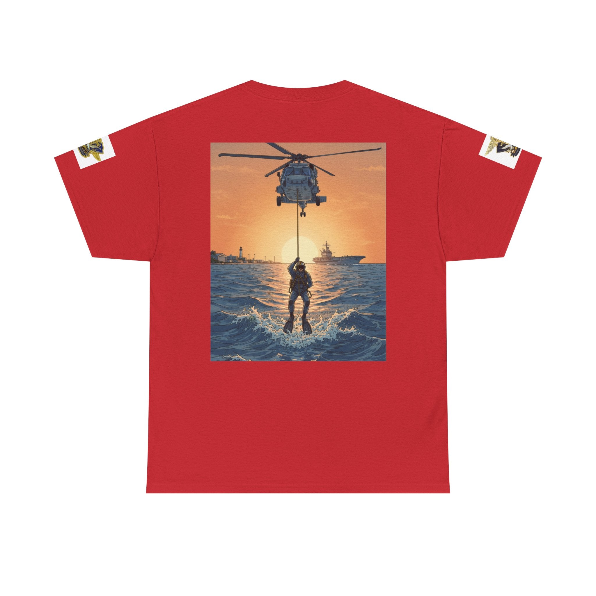 Military Rescue Riders Club T‑Shirt — SAR Chiefs Helicopter Tee