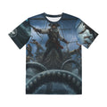 Kraken Battle All-Over Print Tee — Dark Sea Monster Graphic Shirt
