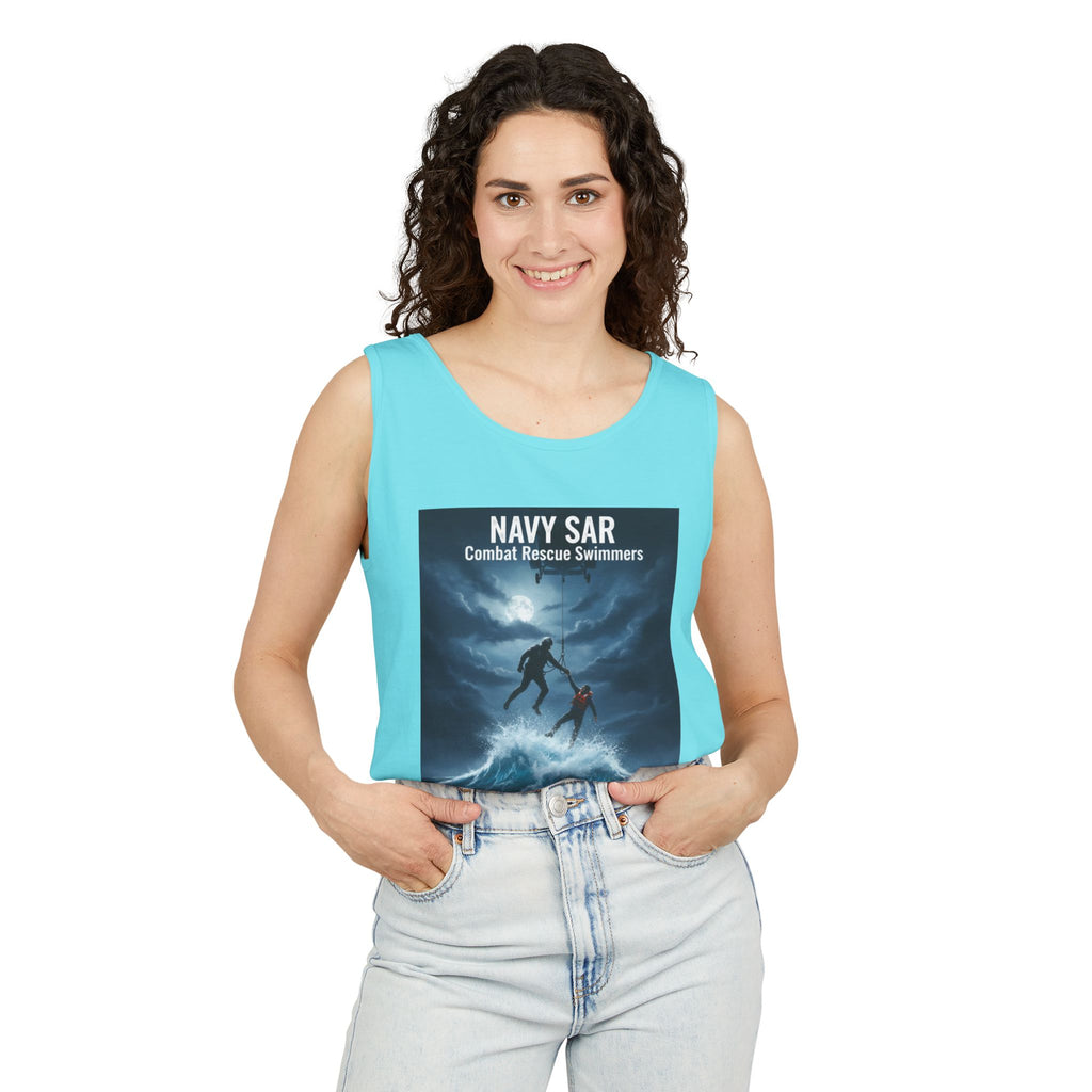 Navy SAR Tank Top — "We Know No Limits" Combat Rescue Swimmers