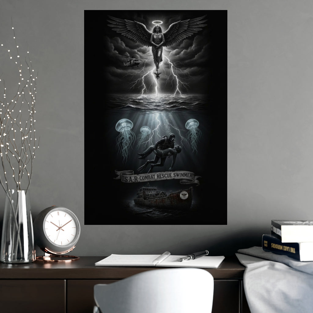 Matte Poster — USAR Combat Rescue Swimmer Memorial (Vertical/Horizontal)