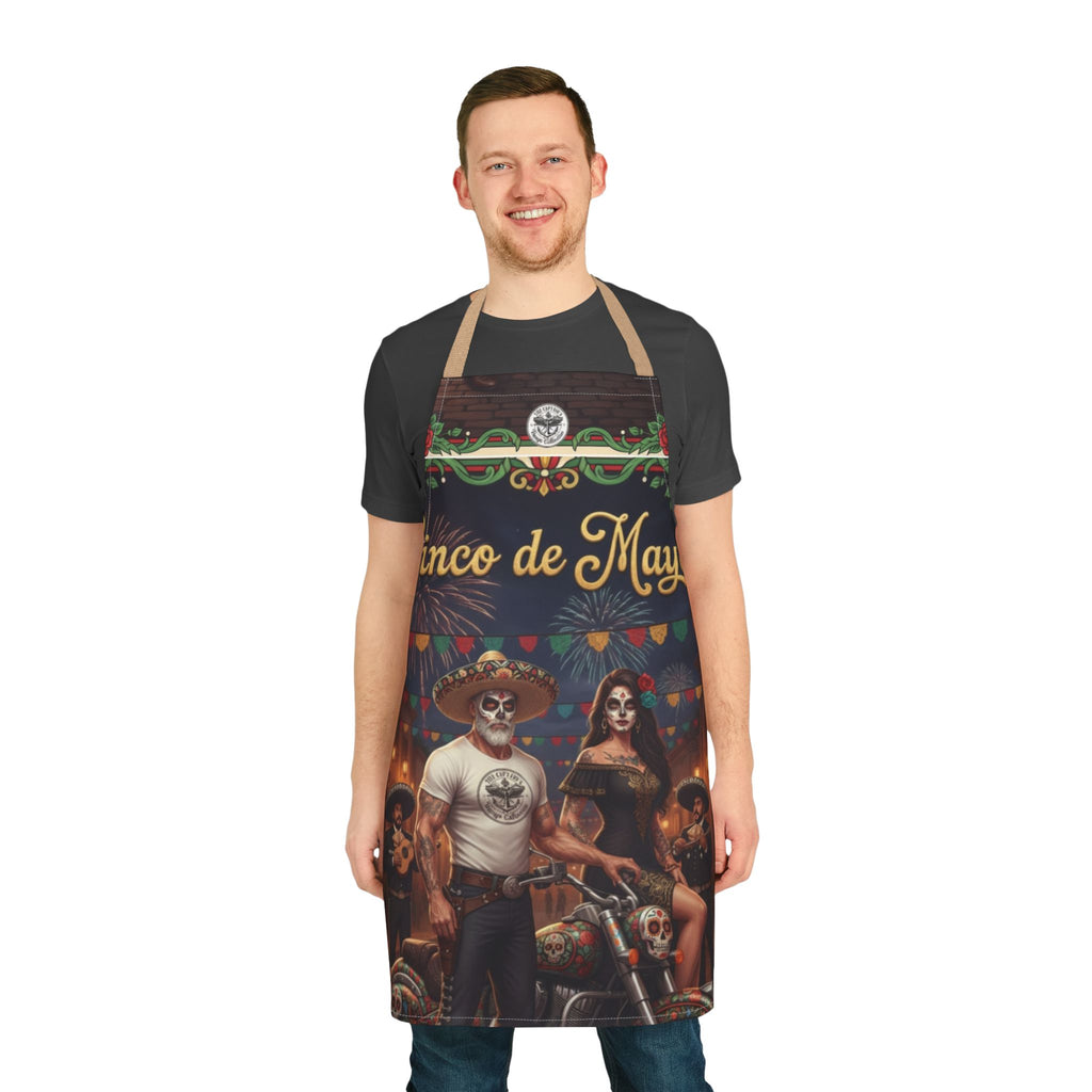 Cinco de Mayo Day of the Dead Motorcycle Apron
