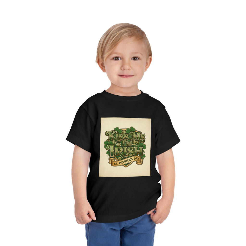 Toddler Tee — "Kiss Me I'm Irish" St. Patrick's Day Shirt