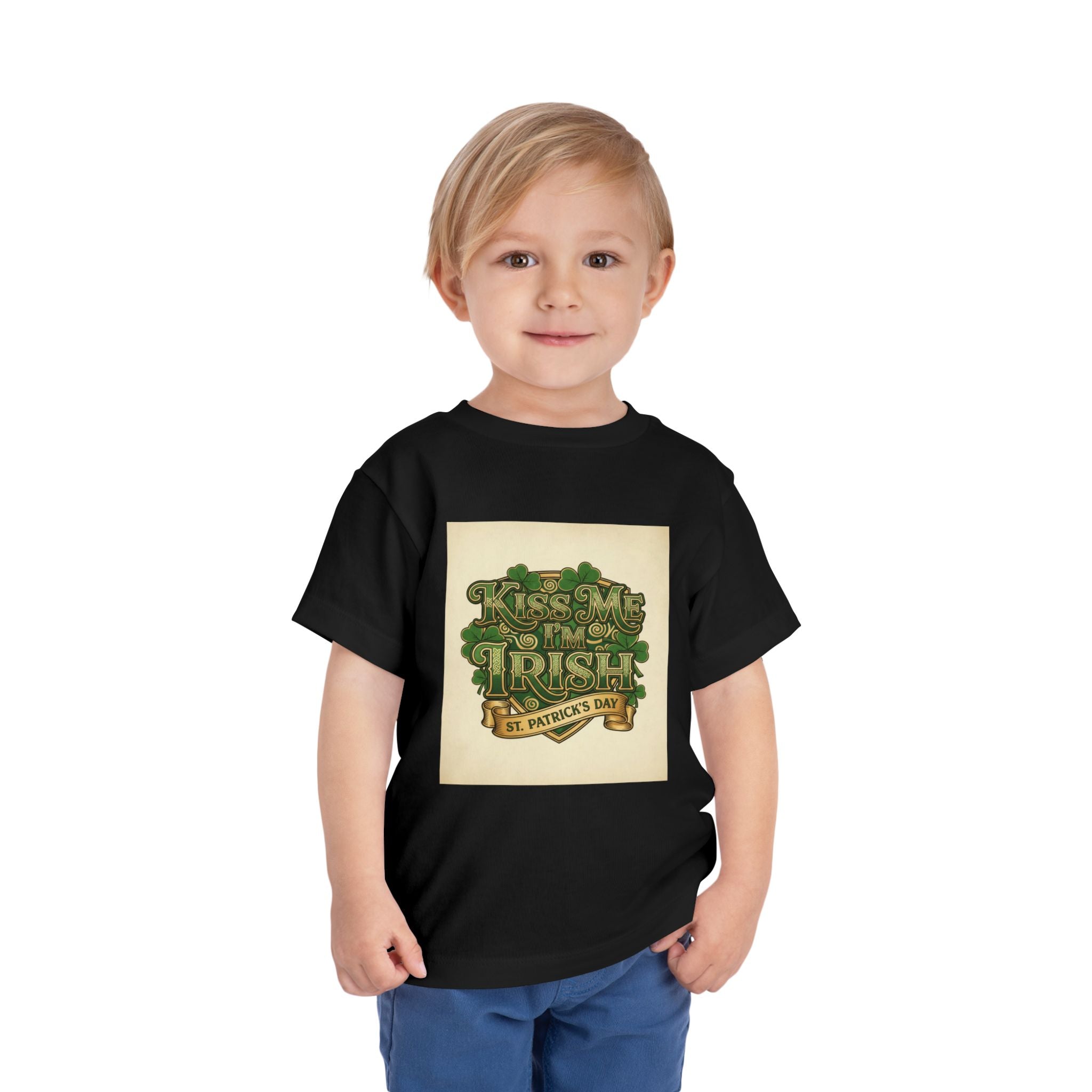 Toddler Tee — "Kiss Me I'm Irish" St. Patrick's Day Shirt