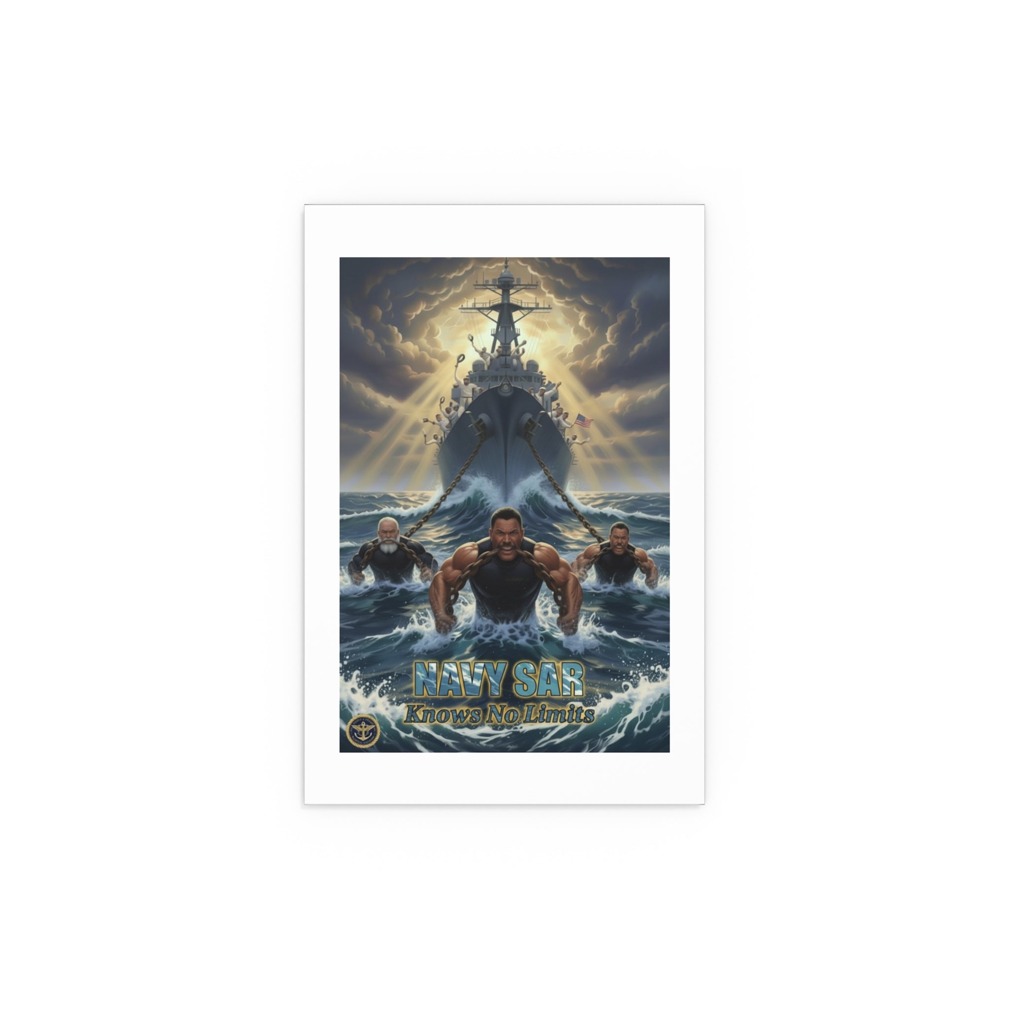 Navy SEALs Silk Poster — 'Nothing Is Impossible' Military Wall Art (Indoor/Outdoor)
