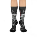 Motorcycle Engine Crew Socks — Vintage Indian Motocycle Graphic Cushioned Socks