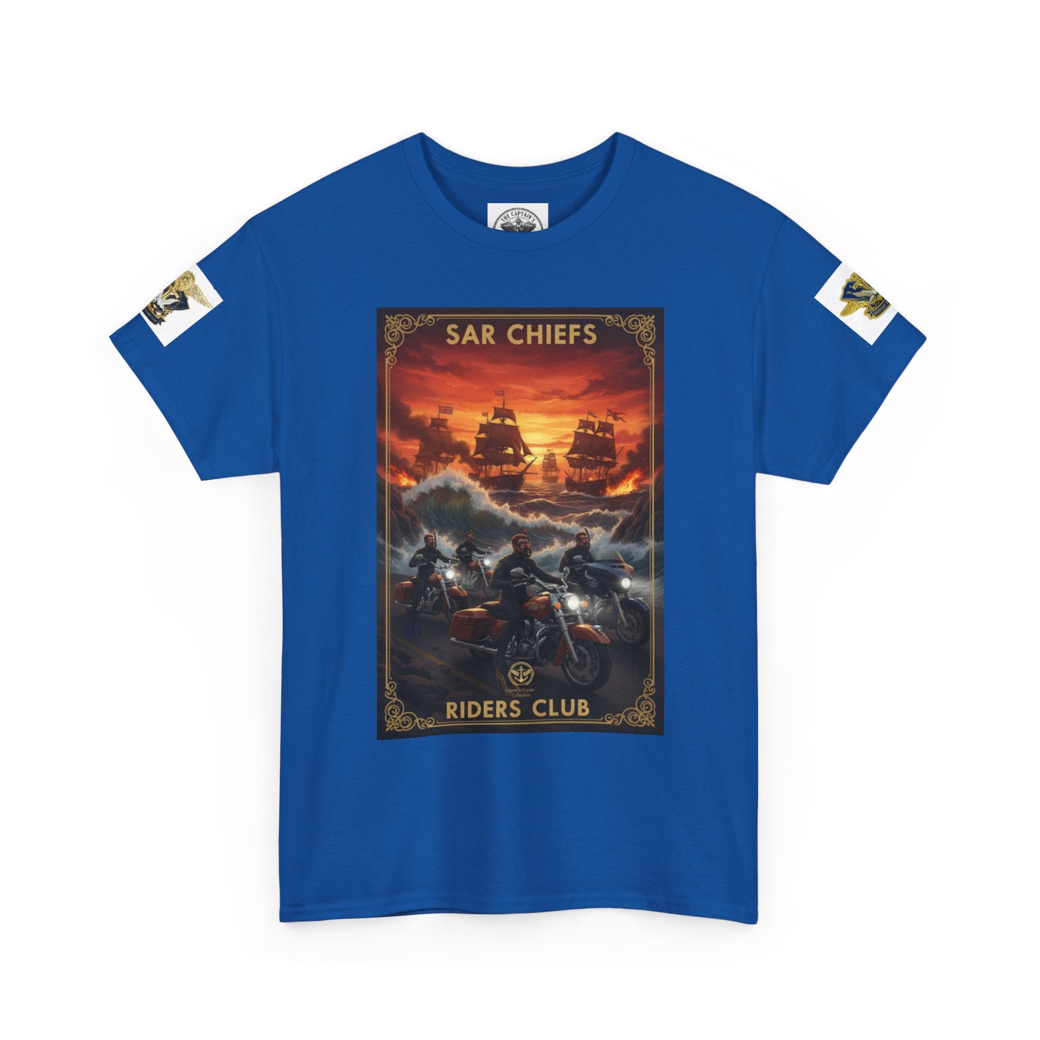 Military Rescue Riders Club T‑Shirt — SAR Chiefs Helicopter Tee