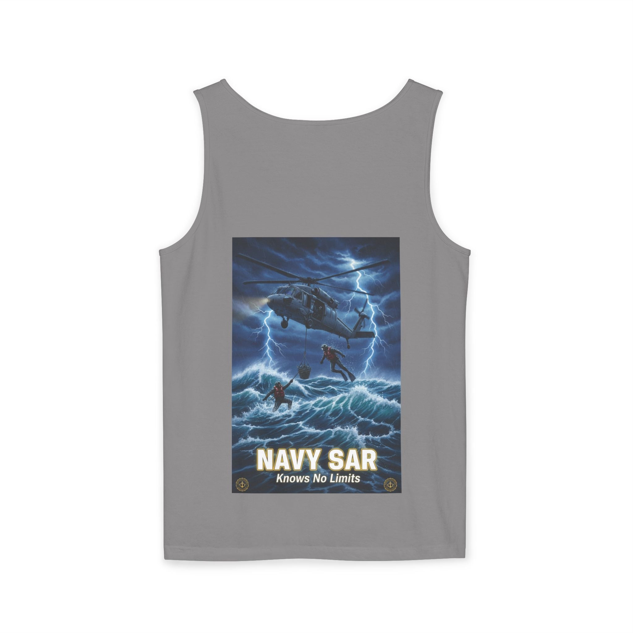 Navy SAR Tank Top — "We Know No Limits" Combat Rescue Swimmers