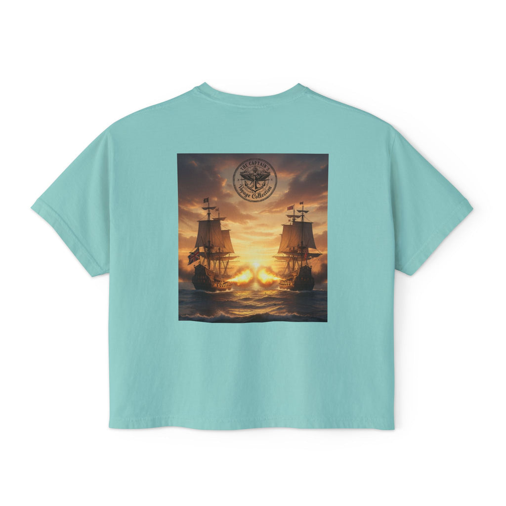 Boxy Tee — Captains Voyage Vintage Motorcycle & Sailing Graphic
