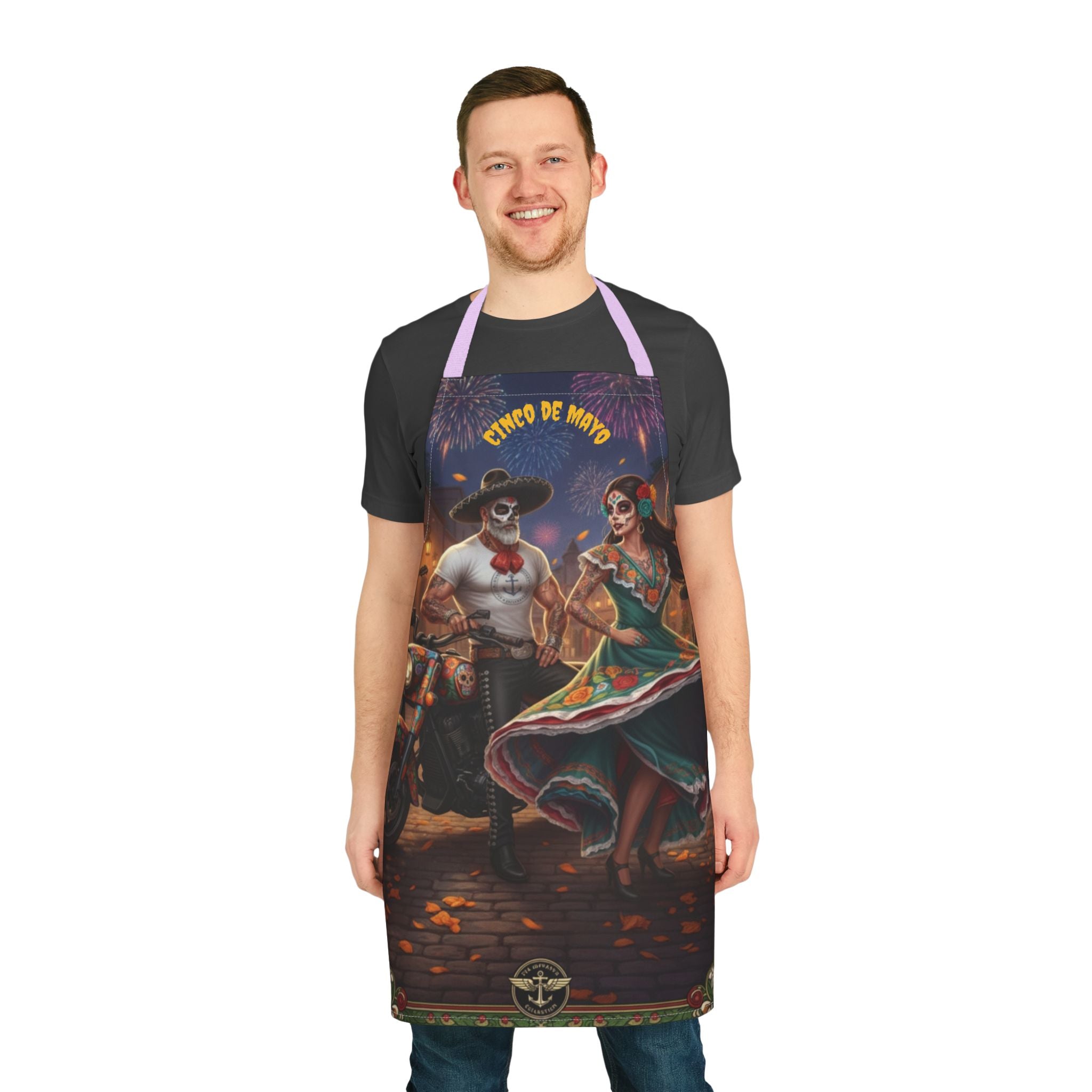 Cinco de Mayo Day of the Dead Fiesta Apron