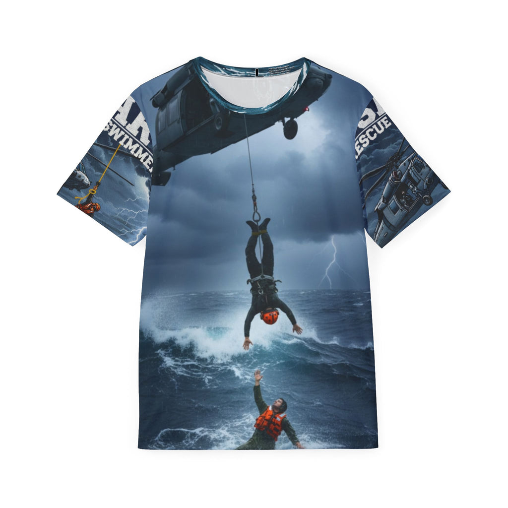 Rescue Helicopter AOP Jersey — Coast Guard Search & Rescue T-Shirt