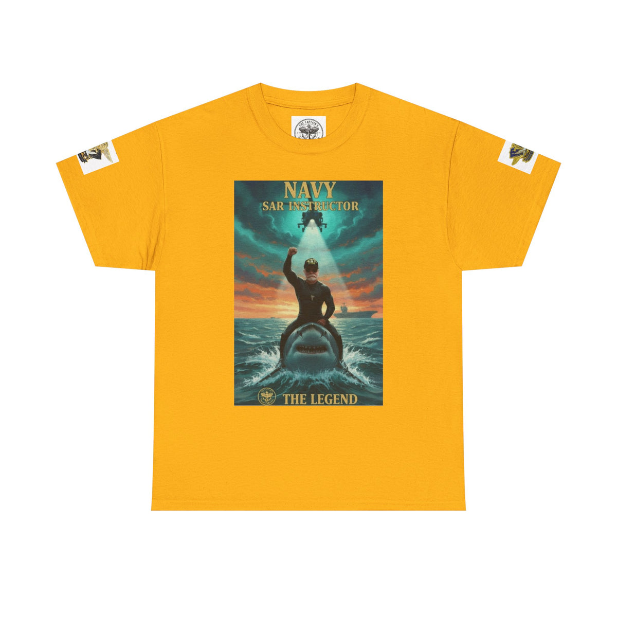 Navy SAR Helicopter Rescue Tee — "The Legend" Search & Rescue Tribute