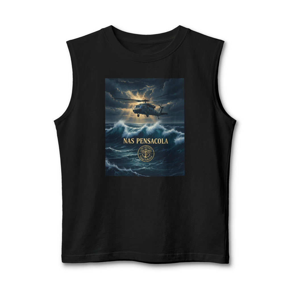 Military NAS Pensacola Tank Top — Navy Aviation Helicopter Design