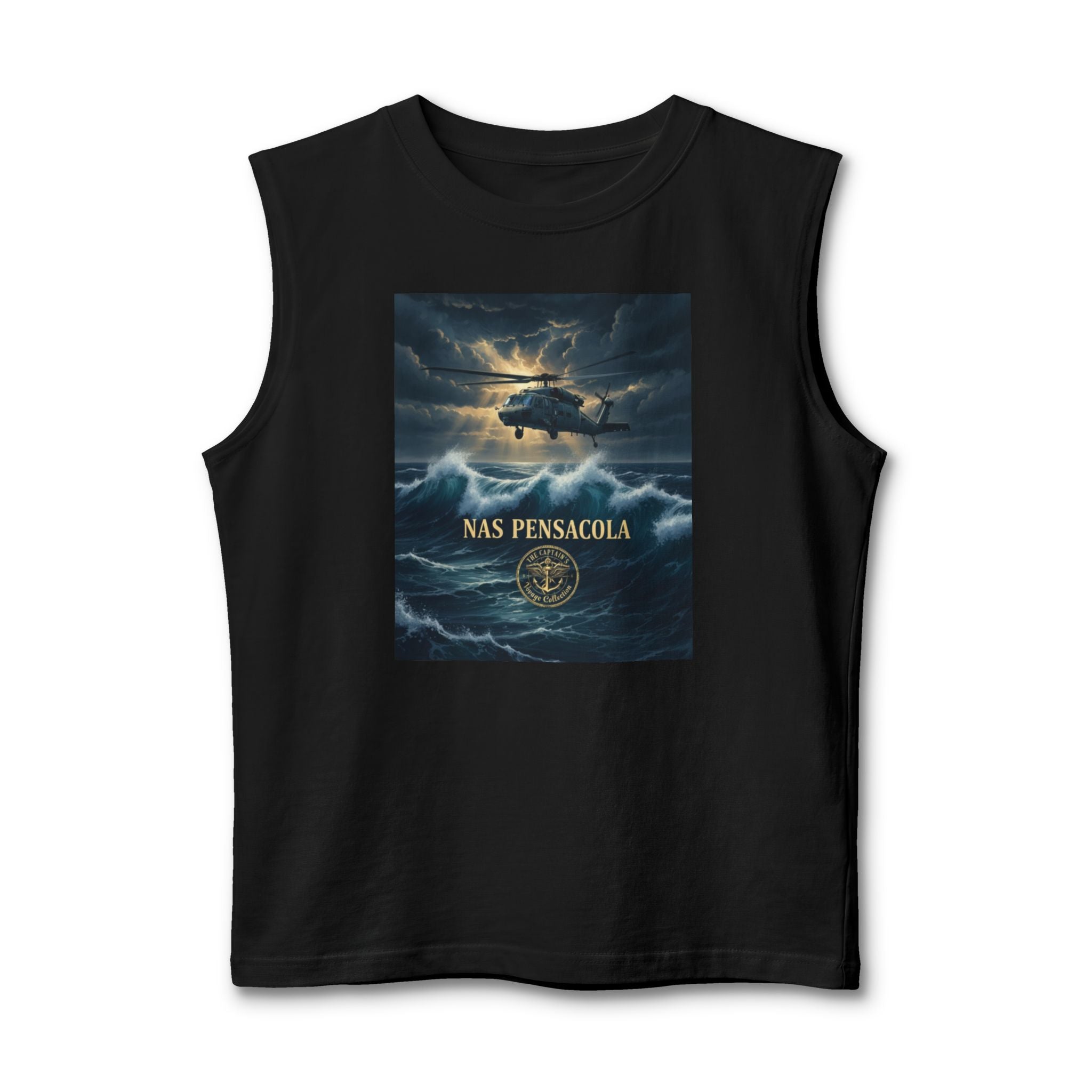 Military NAS Pensacola Tank Top — Navy Aviation Helicopter Design