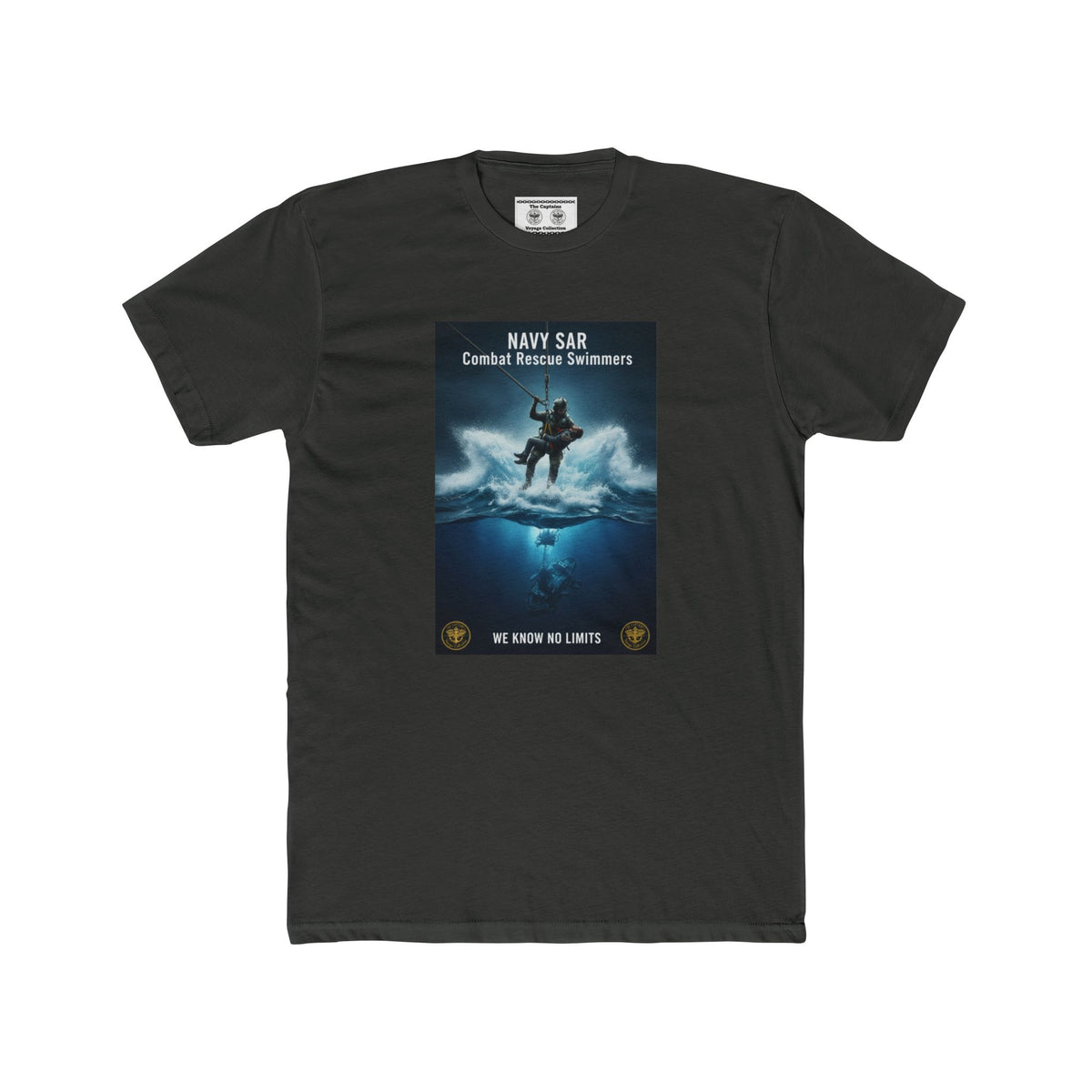 Navy SAR Combat Rescue Swimmers Graphic Tee — "We Know No Limits"