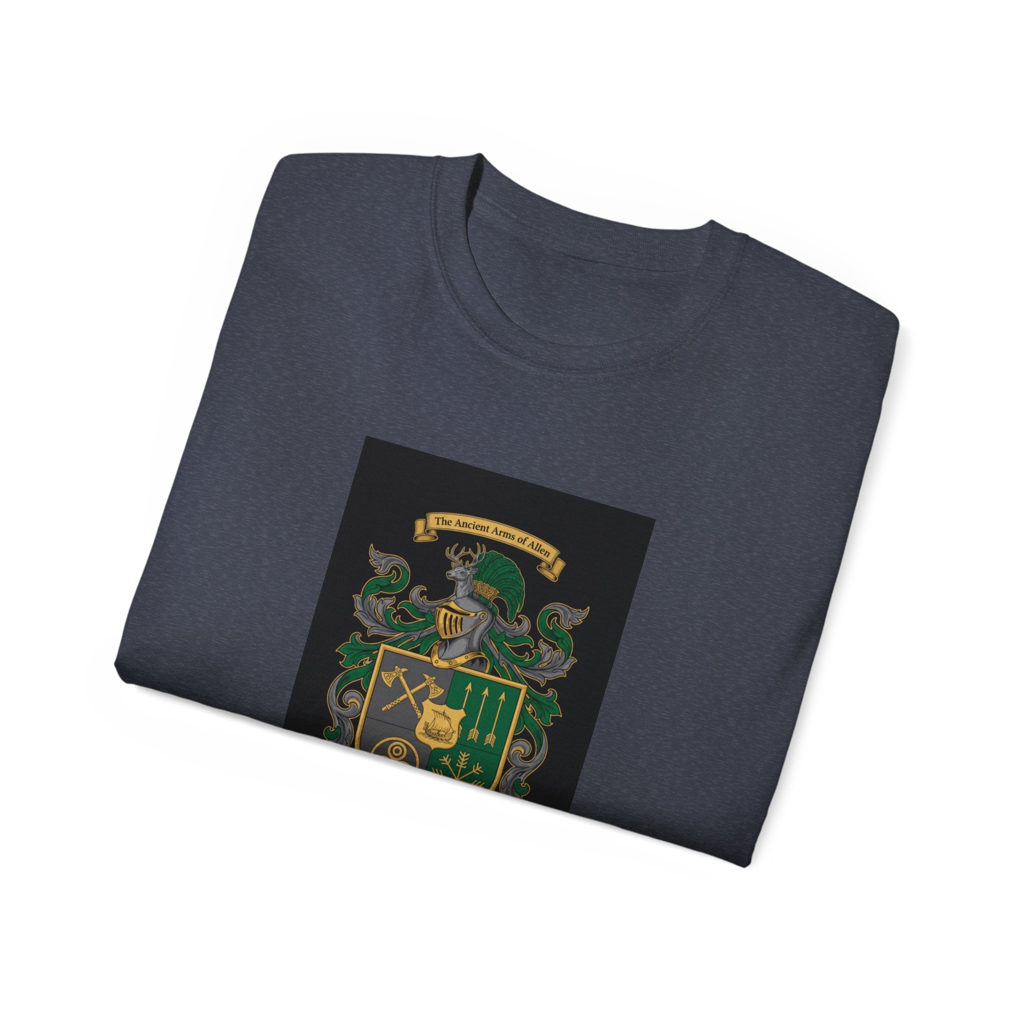 Irish Crest & 'One Lucky Viking' T-Shirt — Celtic Coat of Arms Tee