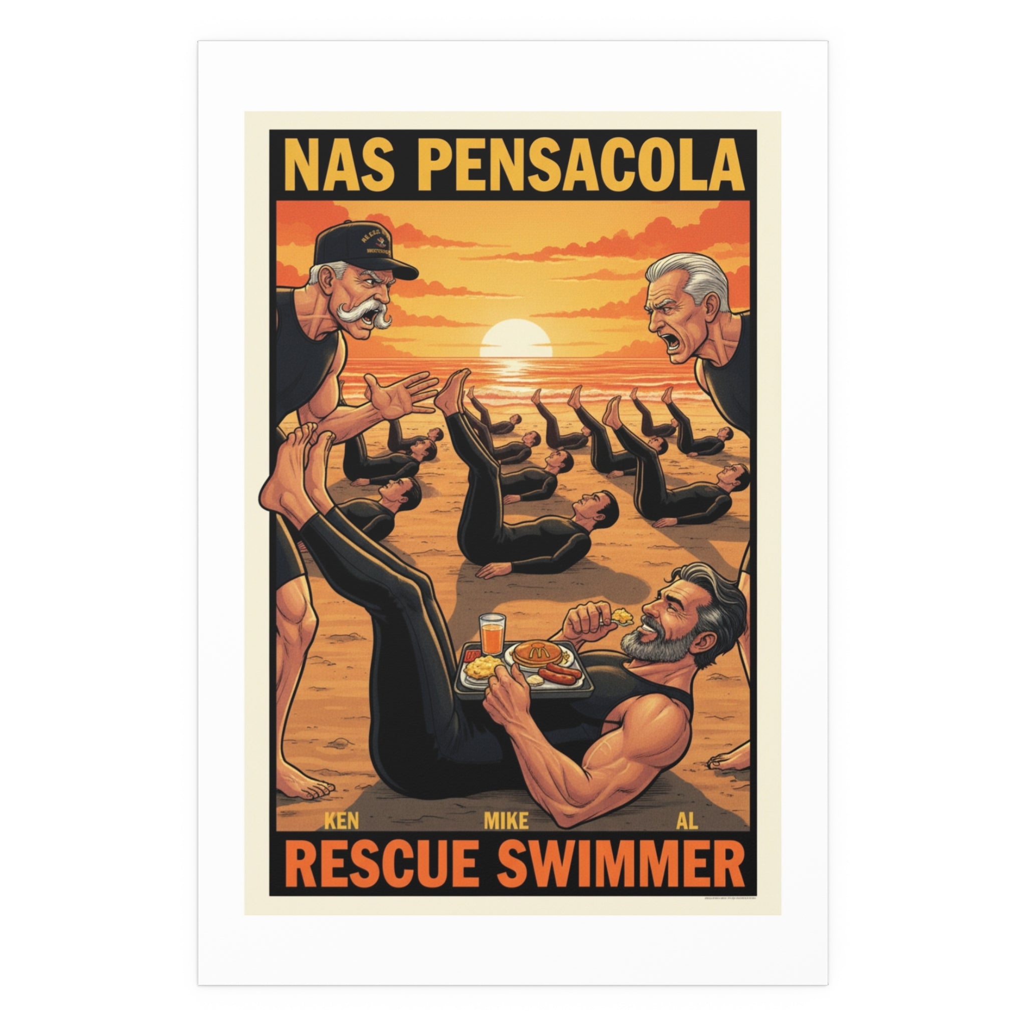 Helicopter Rescue Silk Poster — Search & Rescue Wall Art (Indoor/Outdoor)