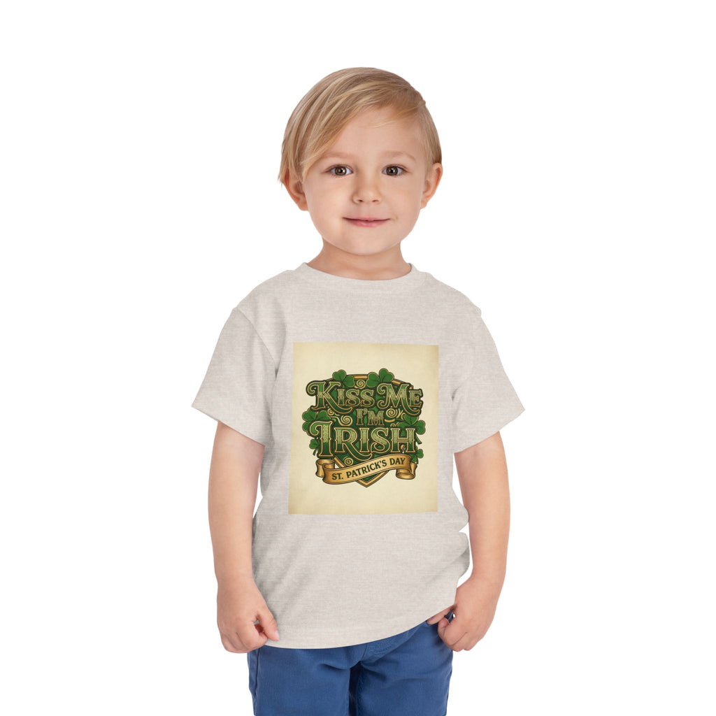 Toddler Tee — "Kiss Me I'm Irish" St. Patrick's Day Shirt