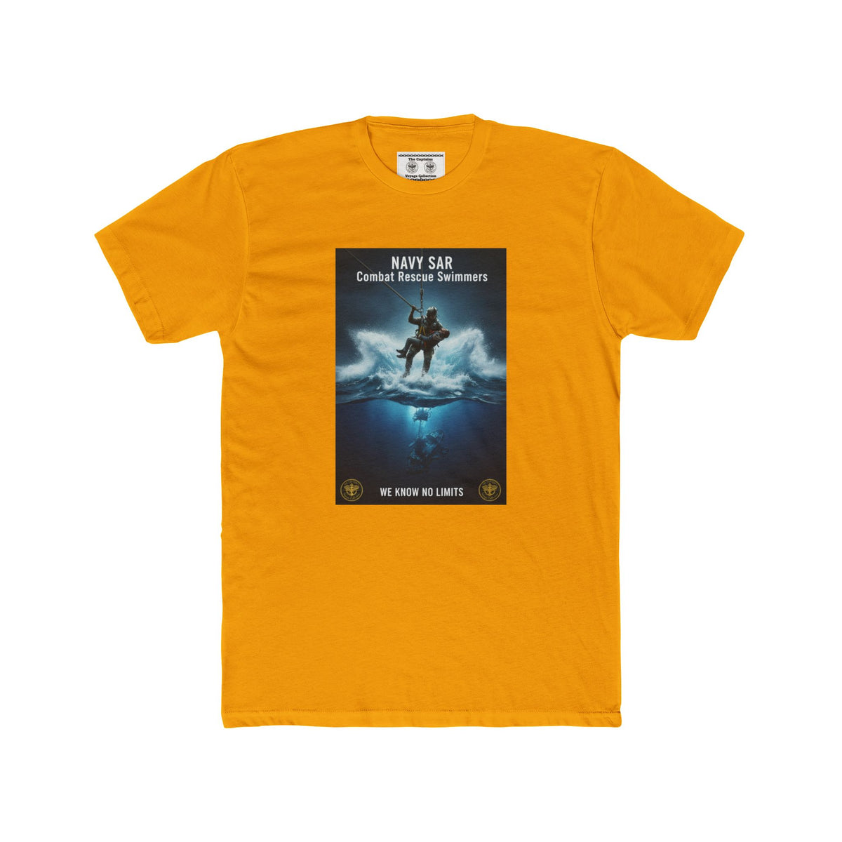 Navy SAR Combat Rescue Swimmers Graphic Tee — "We Know No Limits"
