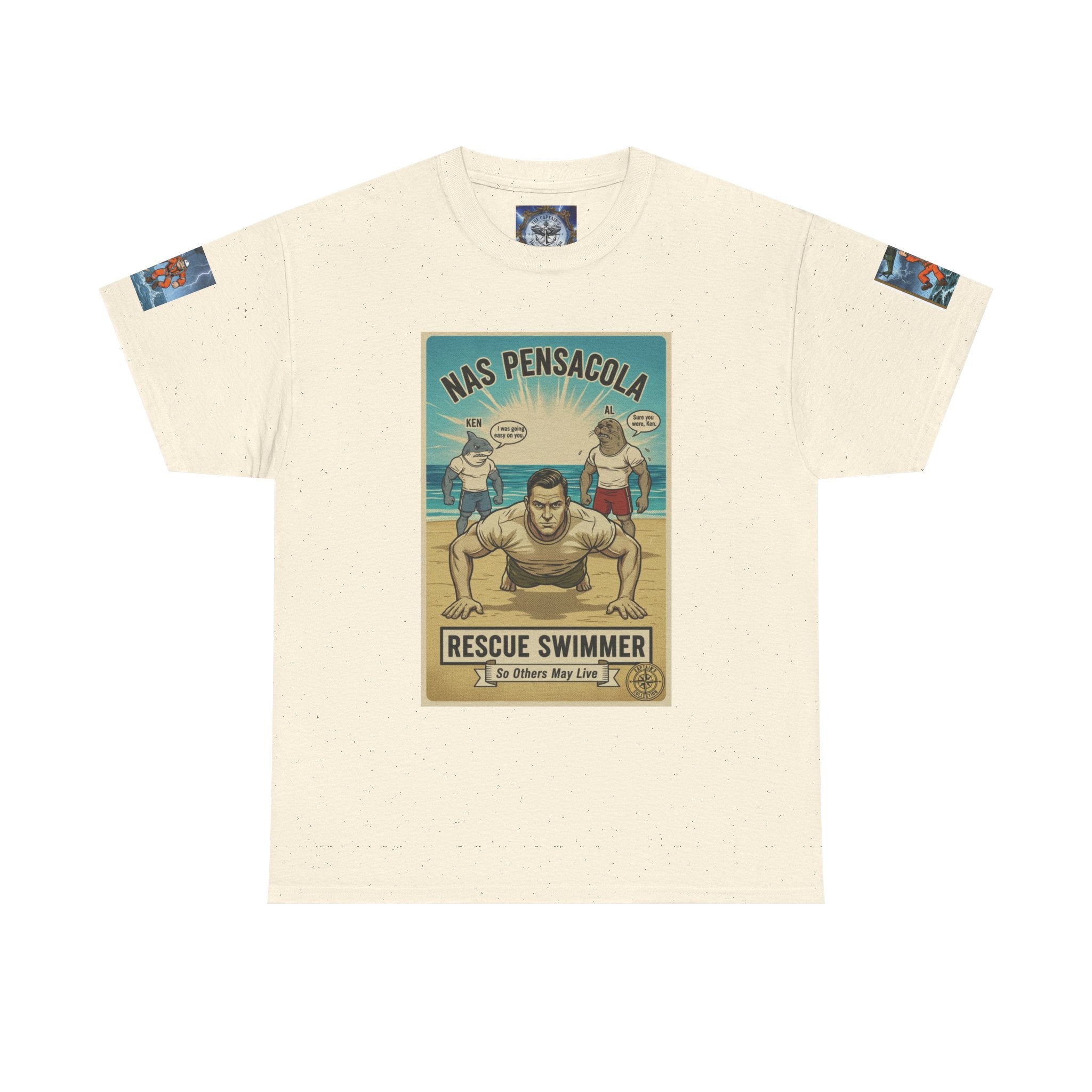 Rescue Swimmer Tee — NAS Pensacola Search & Rescue Helmet Tag T-Shirt