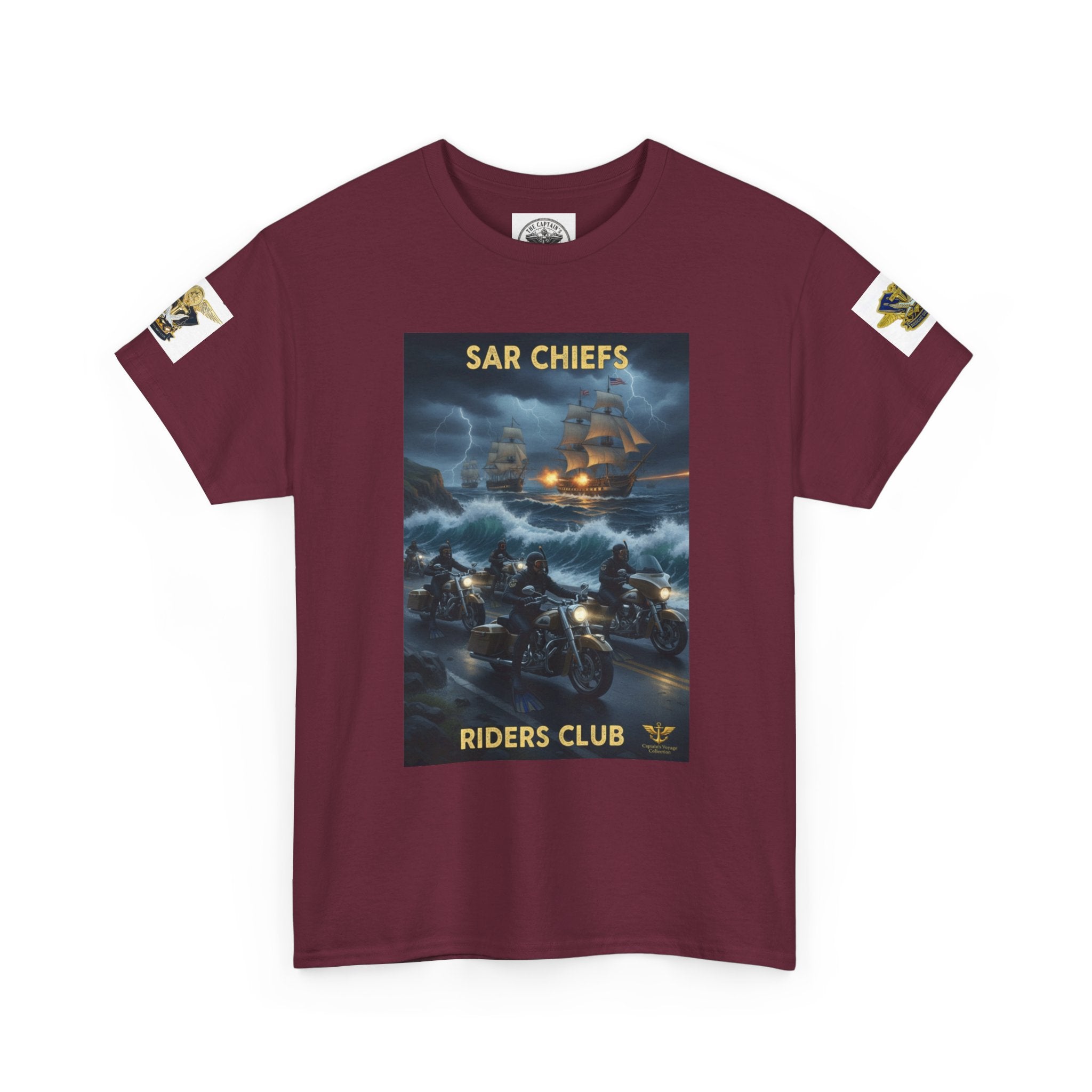 SAR Chiefs Riders Club Tee — NAS Pensacola Helicopter Rescue Graphic Shirt