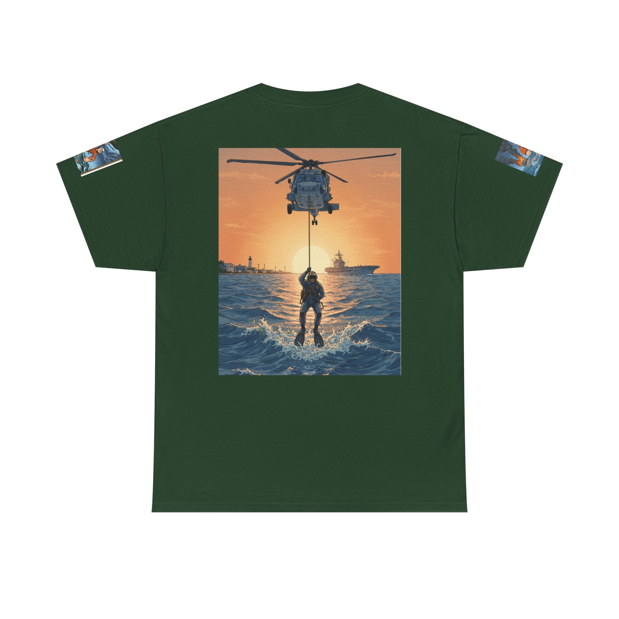 Rescue Swimmer Tee — NAS Pensacola Search & Rescue Helmet Tag T-Shirt