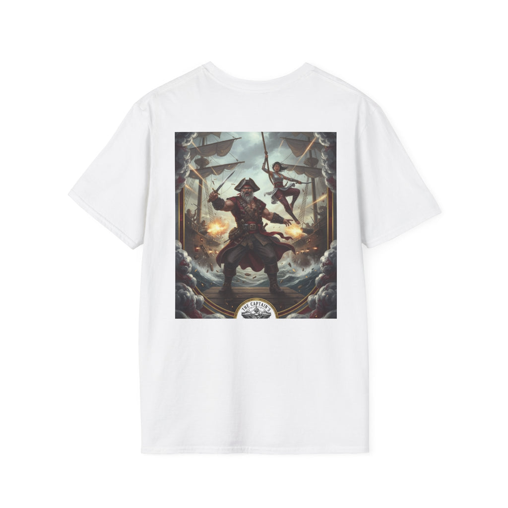 Pirate Captain T-Shirt — Vintage Nautical Adventure Graphic Tee