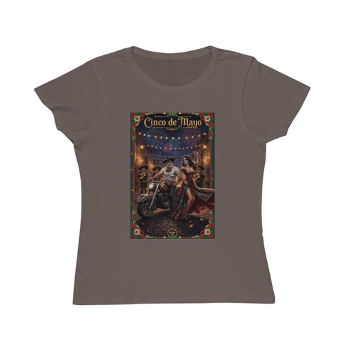 Cinco de Mayo Day of the Dead Motorcycle T‑Shirt — Día de Muertos Pinup Tee