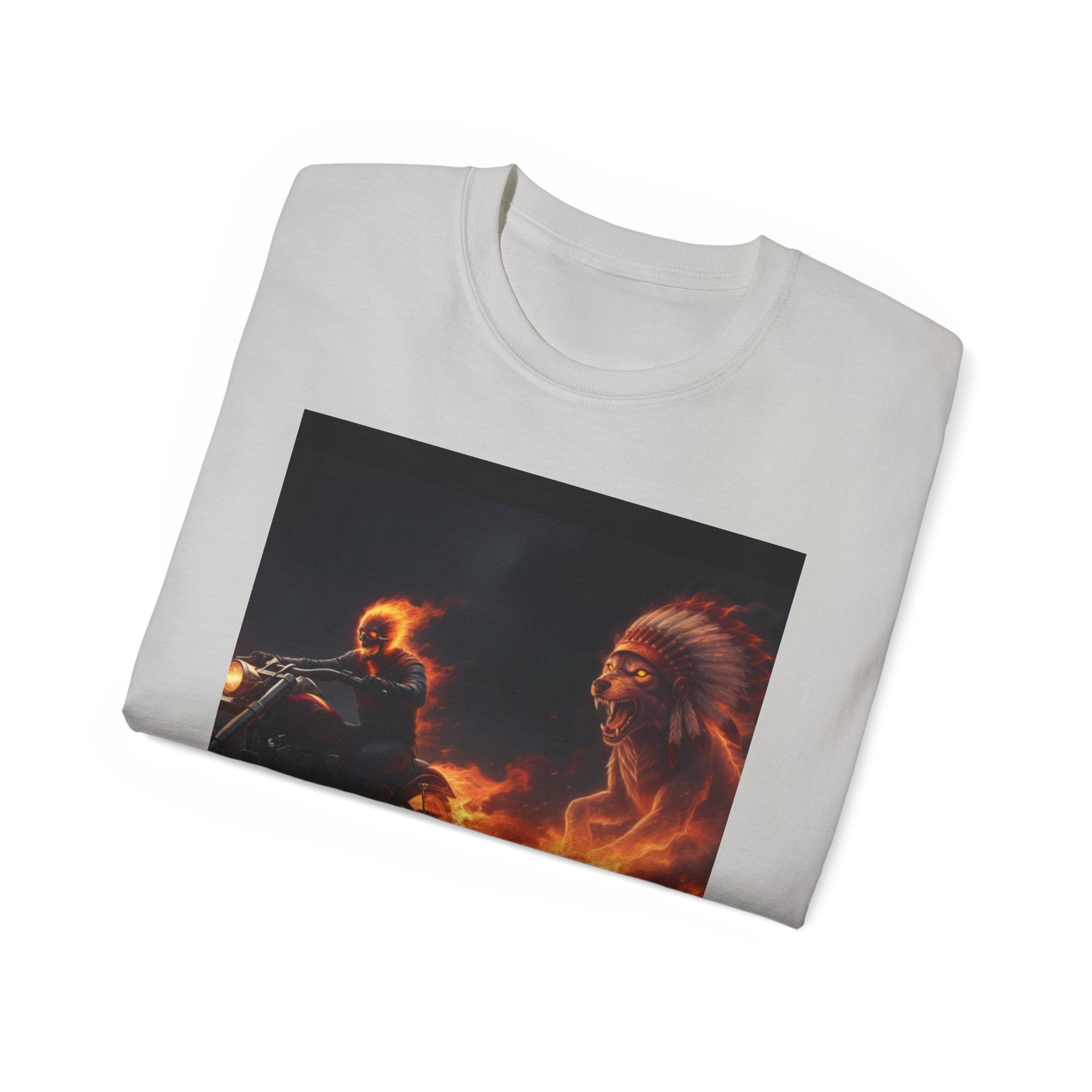 Adventure Motorcycle Tee — Fiery Rider & Nautical Voyage Graphic T-Shirt