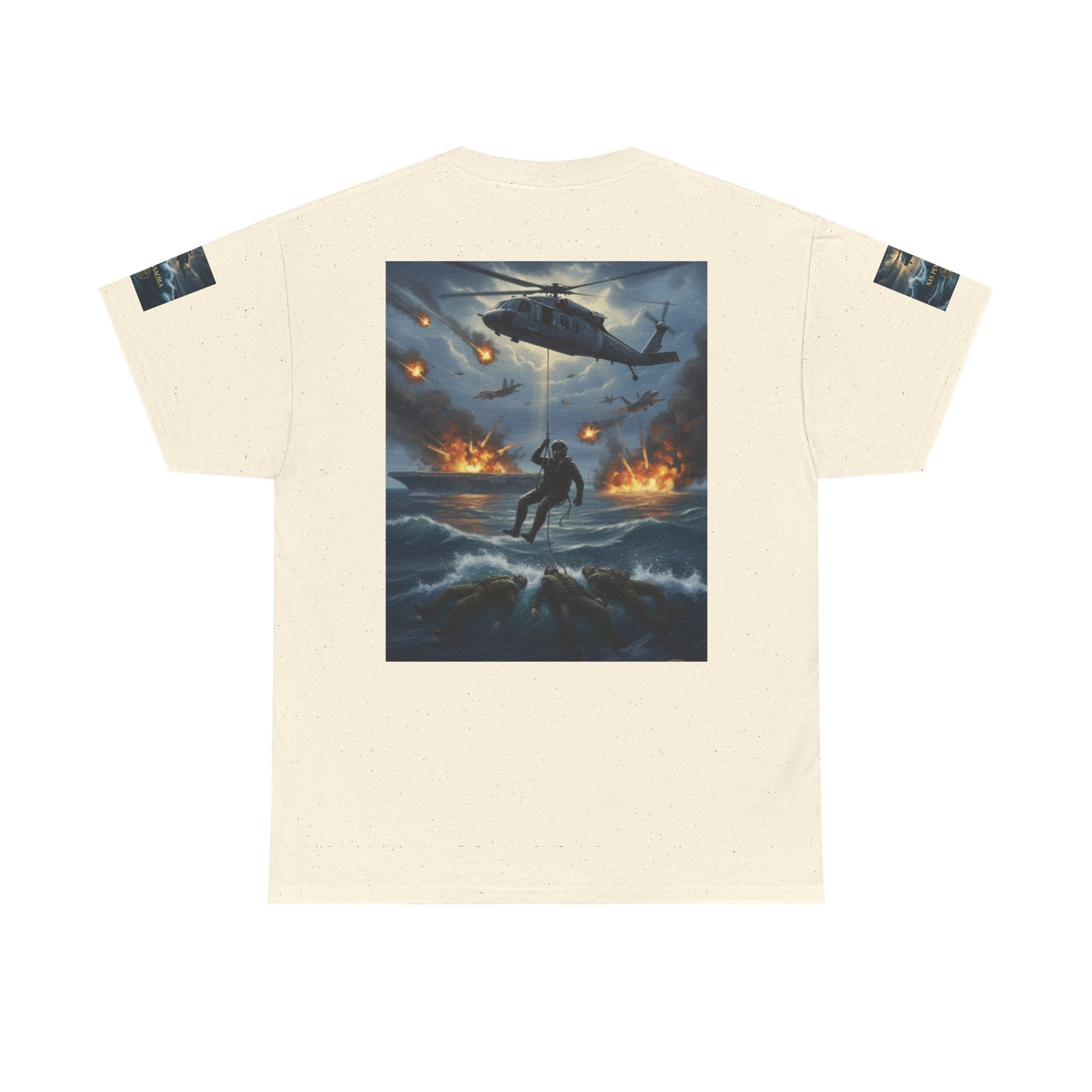 Rescue Mission Tee — Military Helicopter Search & Rescue Graphic T-Shirt