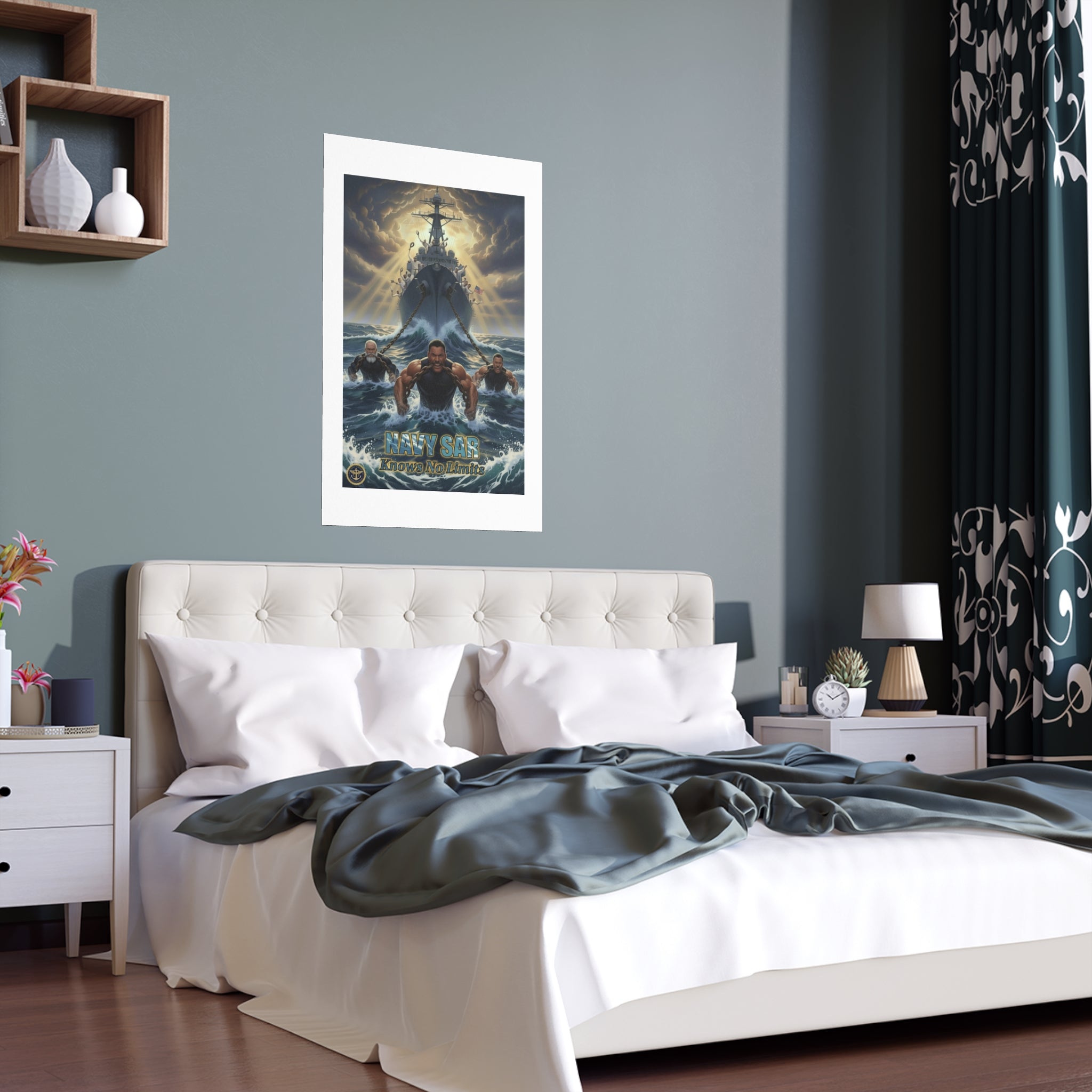 Navy SEALs Silk Poster — 'Nothing Is Impossible' Military Wall Art (Indoor/Outdoor)