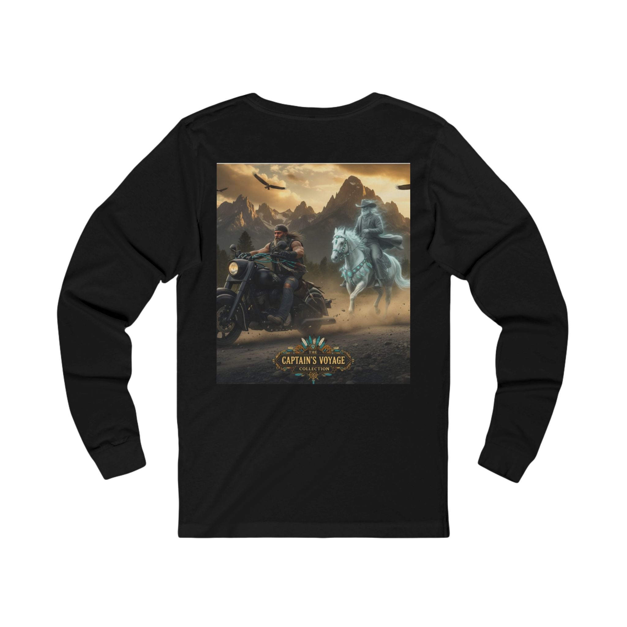 Captain's Voyage Motorcycle & Ghost Rider Long Sleeve Tee