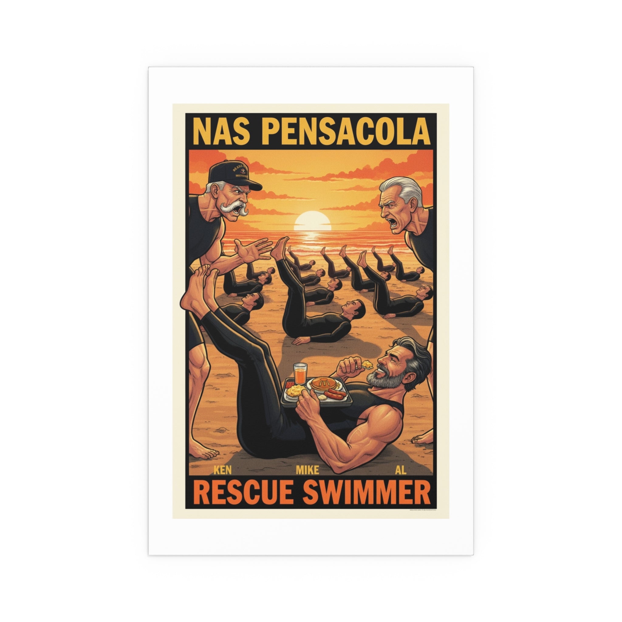 Helicopter Rescue Silk Poster — Search & Rescue Wall Art (Indoor/Outdoor)