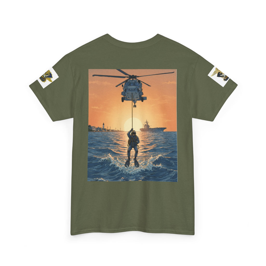 Military Rescue Riders Club T‑Shirt — SAR Chiefs Helicopter Tee