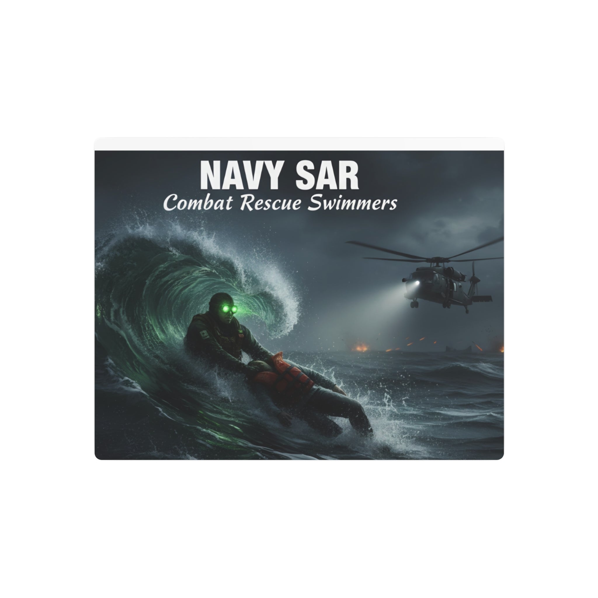 Metal Art Sign – Navy SAR Combat Rescue Swimmers Wall Plaque