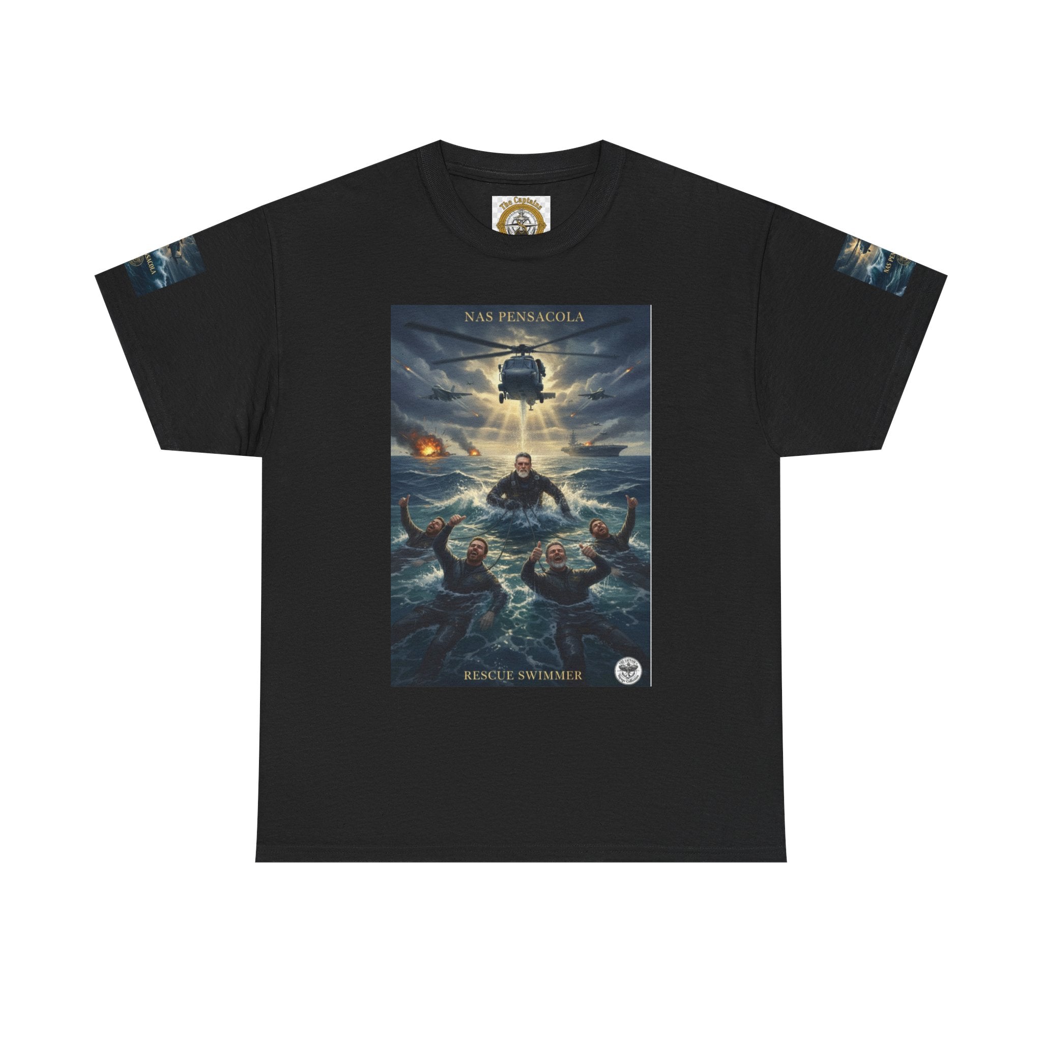 Rescue Mission Tee — Military Helicopter Search & Rescue Graphic T-Shirt
