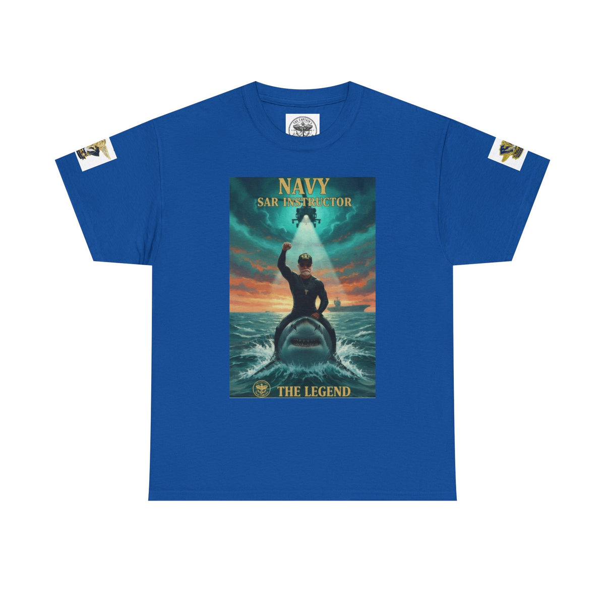 Navy SAR Helicopter Rescue Tee — "The Legend" Search & Rescue Tribute