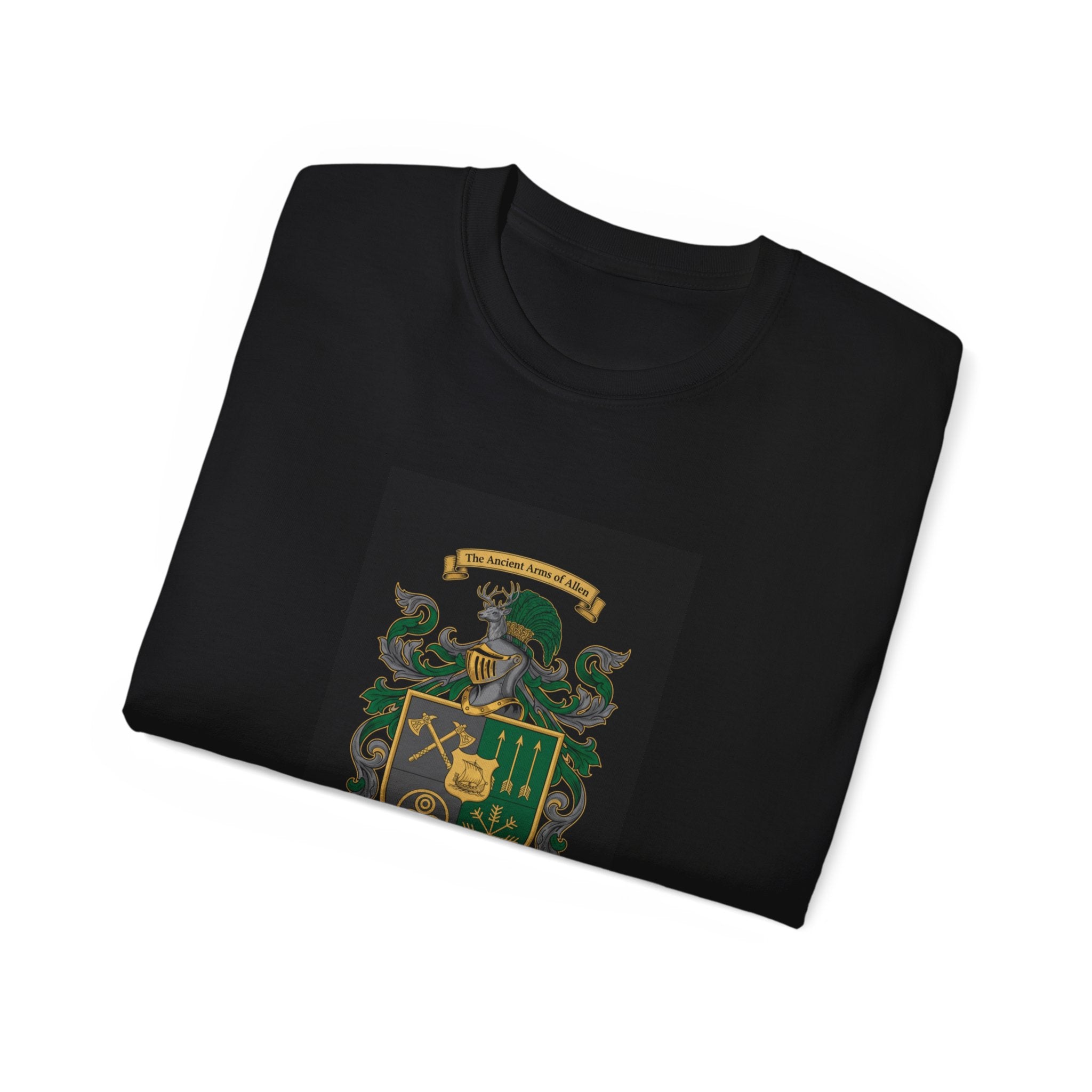 Irish Crest & 'One Lucky Viking' T-Shirt — Celtic Coat of Arms Tee