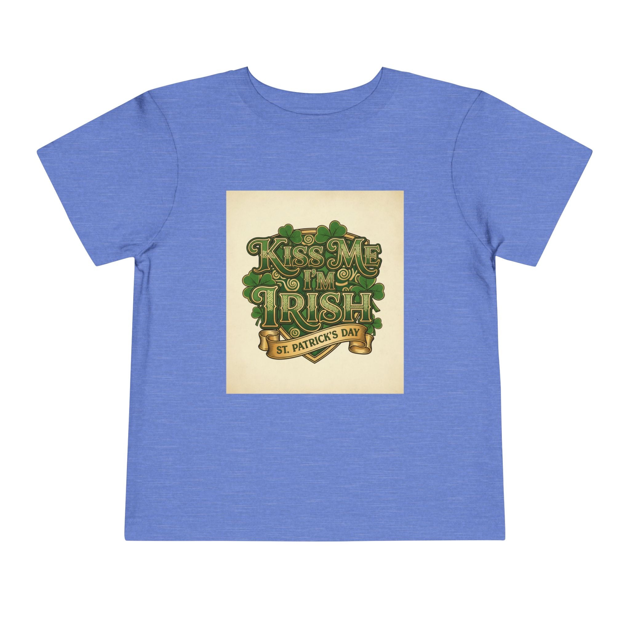 Toddler Tee — "Kiss Me I'm Irish" St. Patrick's Day Shirt